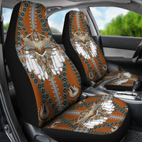 Snow Owl Symbol Native American Pride Car Seat Covers LT10 - Wonder Print Shop