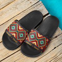 native-red-yellow-native-american-slide-sandals