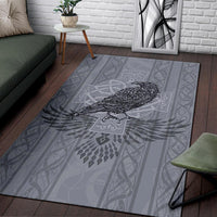Viking Area Rug Odin's Celtic Raven Scandinavian Tattoo RLT12 - Wonder Print Shop