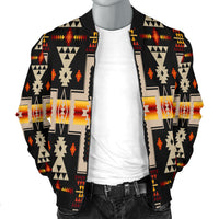 Black Tribe Design Native American Men's Bomber Jacket LT10 - Wonder Print Shop