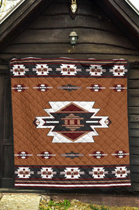 Native Temple Symbol Native American Premium Quilt LT10 - Wonder Print Shop