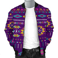 Light Purple Men's Bomber Jacket LT10 - Wonder Print Shop