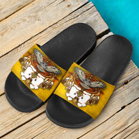 owl-yellow-native-american-slide-sandals