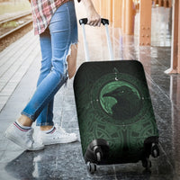 Viking Luggage Covers, Ethnic Odin Raven Green RLT12 - Wonder Print Shop