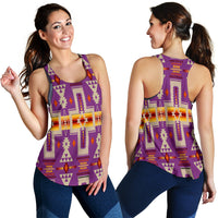 Light Purple Tribe Design Native American Women Racerback Tank LT10 - Wonder Print Shop