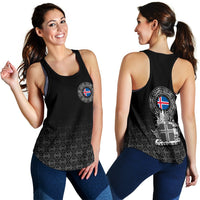 Viking Women's Racerback Tank - Iceland Coat Of Arms RLT12 - Wonder Print Shop