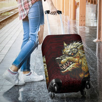 Viking Luggage Covers - Fenrir On The Blood Moon Background RLT12 - Wonder Print Shop
