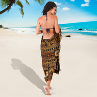 Fiji Masi Tapa Brown Style Sarong - Wonder Print Shop