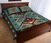 Blue Tribe Design Native American Quilt Bed Set LT10 - Wonder Print Shop