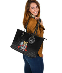 Viking Large Leather Tote The Mighty Thorgi RLT12 - Wonder Print Shop