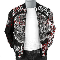 Viking Men's Bomber Jacket, Raven Blood RLT12 - Wonder Print Shop