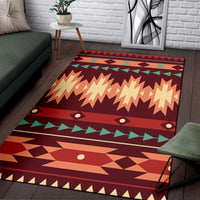 Red Ethnic Pattern Area Rug LT10 - Wonder Print Shop
