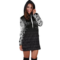 Viking Hoodie Dress Odin Huginn and Muninn Rune RLT12 - Wonder Print Shop