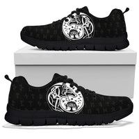 Viking Sneakers, Skoll and Hati Rune Tattoo RLT12 - Wonder Print Shop