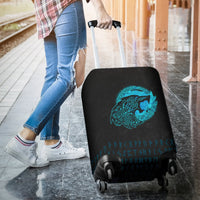 Viking Luggage Covers - Fenrir Wolf Cyan RLT12 - Wonder Print Shop