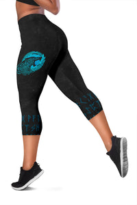 viking-womens-capris-fenrir-wolf-cyan