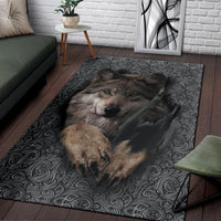 Wolf Escape Native American Area Rug LT10 - Wonder Print Shop