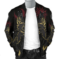 Viking Men's Bomber Jacket The Wolves Skoll and Hati RLT12 - Wonder Print Shop