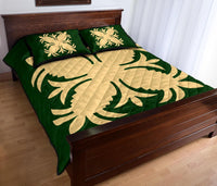 Hawaiian Quilt Bed Set Royal Pattern - Green - A2 Style - Wonder Print Shop