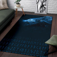 Viking Area Rug, Fenrir Wolf RLT12 - Wonder Print Shop