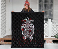 Viking Tyr Tattoo Blood Premium Quilt RLT12 - Wonder Print Shop