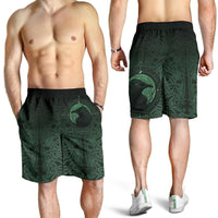 viking-mens-shorts-ethnic-odin-raven-green