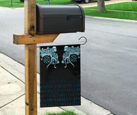 Viking Flag, Fenrir Raven and Vegvisir Tattoo Cyan RLT12 - Wonder Print Shop