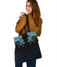 viking-tote-bag-fenrir-raven-and-vegvisir-tattoo-cyan