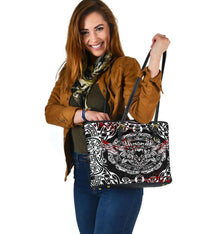 Viking Small Leather Tote, Raven Blood RLT12 - Wonder Print Shop