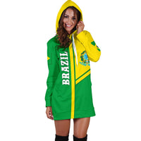 Brazil Women Hoodie Dress Streetwear Style - Wonder Print Shop