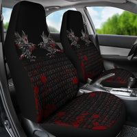 Viking Car Seat Cover Odin Huginn and Muninn Rune Blood RLT12 - Wonder Print Shop