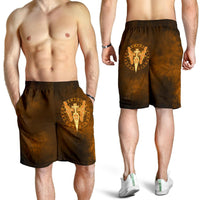 viking-all-over-print-mens-shorts-gold-spear-of-the-god-odin-gungnir-and-two-gold-ravens