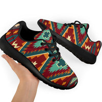 native-american-red-pattern-sport-sneakers