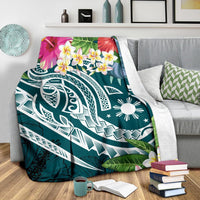 the-philippines-premium-blanket-summer-plumeria-turquoise