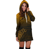 Viking Women's Hoodie Dress, Skoll and Hati RLT12 - Wonder Print Shop