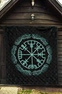 Viking Vegvisir Magic Navigation Compass Premium Quilt RLT12 - Wonder Print Shop