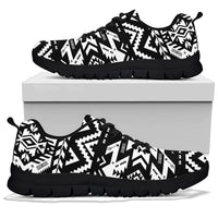 Black Pattern Native American Sneaker LT10 - Wonder Print Shop