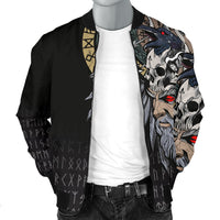 Viking Odin Raven Men's Bomber Jacket RLT12 - Wonder Print Shop
