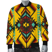 Abstract Geometric Ornament Men's Bomber Jacket LT10 - Wonder Print Shop