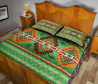 Green Thunderbirds Dreamcatcher Native American Quilt Bed Set LT10 - Wonder Print Shop
