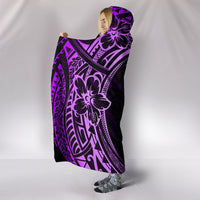 hawaii-turtle-polynesian-purple-hooded-blanket
