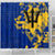 barbados-shower-curtain-national-flag-polygon-style