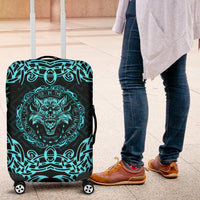 Viking Luggage Covers - Fenrir Viking Cyan 3D RLT12 - Wonder Print Shop