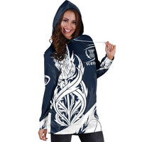 Scottish Rugby Hoodie Dress Thistle Vibes Navy - Wonder Print Shop