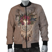 Bison Skull Dreamcatcher Bomber Jacket LT10 - Wonder Print Shop