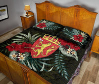 Norway Quilt Bed Set Special Hibiscus RLT12 - Wonder Print Shop
