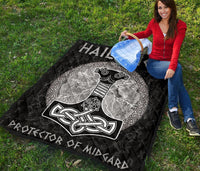 Viking Thor's Hammer Mjollnir Premium Quilt RLT12 - Wonder Print Shop