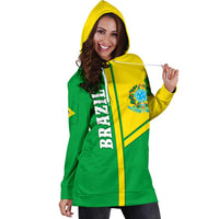 Brazil Women Hoodie Dress Streetwear Style - Wonder Print Shop