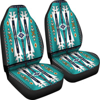Blue Tribe Pattern Car Seat Cover LT10 - Wonder Print Shop