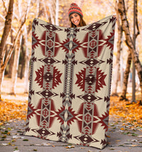 pattern-brow-and-red-premium-blanket